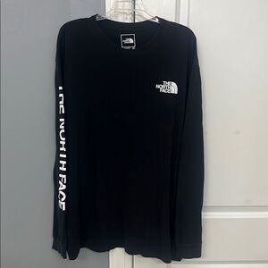 The North Face Black Graphic Long Sleeve Shirt